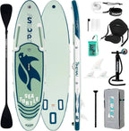 FunWater Inflatable Stand Up Paddle Board, 11 ft x 32 in x 6 in - SUP Paddle Accessories