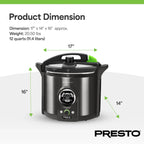 Presto Precise Digital Electric Pressure Canner, 12 Quarts - 02144