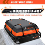 MeeFar Roof Cargo Basket 51 x 36 x 5 in with Waterproof Bag - MF-BSK-AND-BAG
