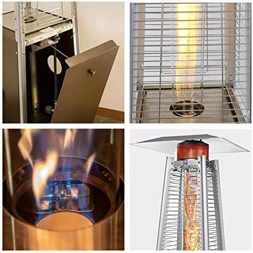 Hampton Bay Pyramid Outdoor Propane Patio Heaters, 2-Set, 42,000 BTU - Brown