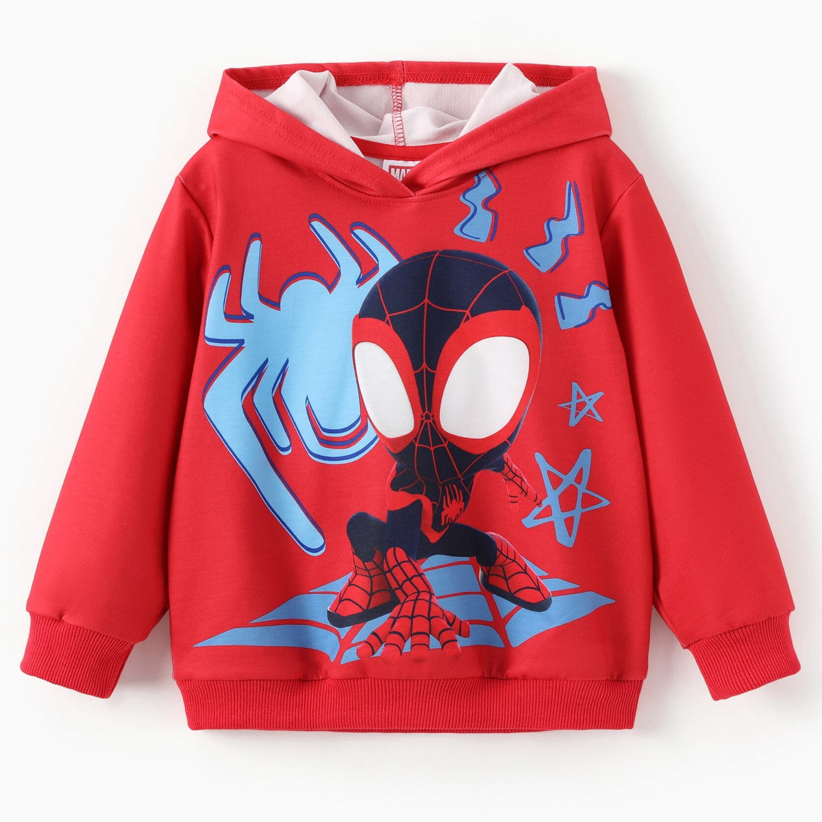 Marvel Spider-Man Boys Hoodies Peter Parker Blue Graphic Pullover Tops Halloween Sweatshirts Toddlers Kids 4-5T