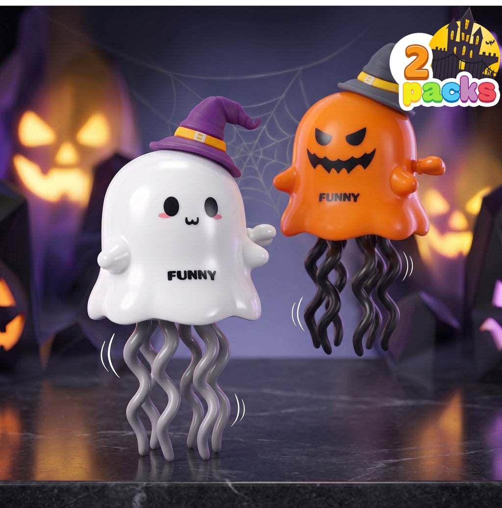 Joyfy 24 Pcs Halloween Wind Up Toys for Kids Gifts, Toys Bulk for Halloween Party Favors, Goody Treat Bag Stuffers Fillers, Classroom Prizes