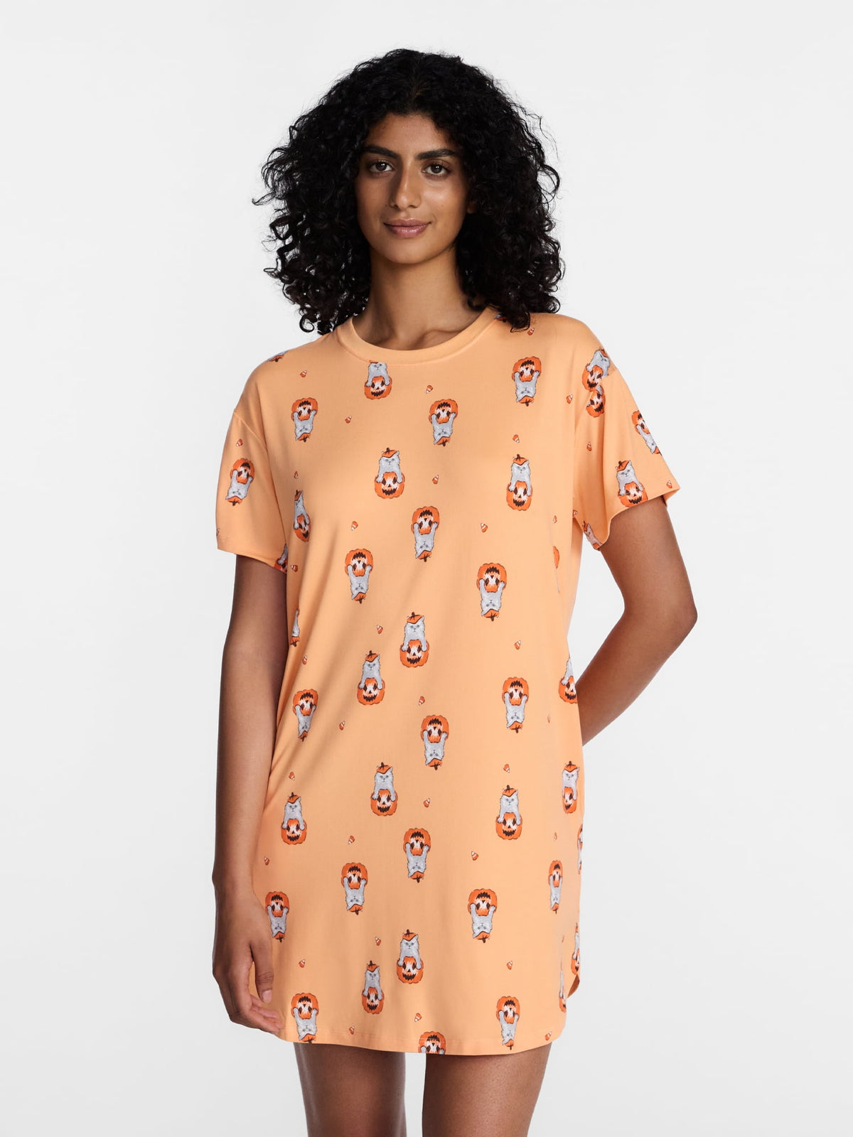 Halloween Women's Sleepshirt Top and Socks Set from Way to Celebrate, 2-Piece