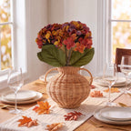 My Texas House Fall Faux Hydrangea Bundle, Burgundy, 20"