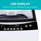 BLACK+DECKER Portable Washing Machine, 0.9 Cu. Ft., 5 Wash Cycles