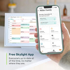 Skylight 15 Inch Digital Calendar & Chore Chart - Wall Mount
