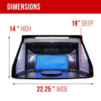 Master Airbrush Dual Fan Hobby Airbrush Spray Booth Kit With LED Lights And 5.6 Feet Exhaust Hose
