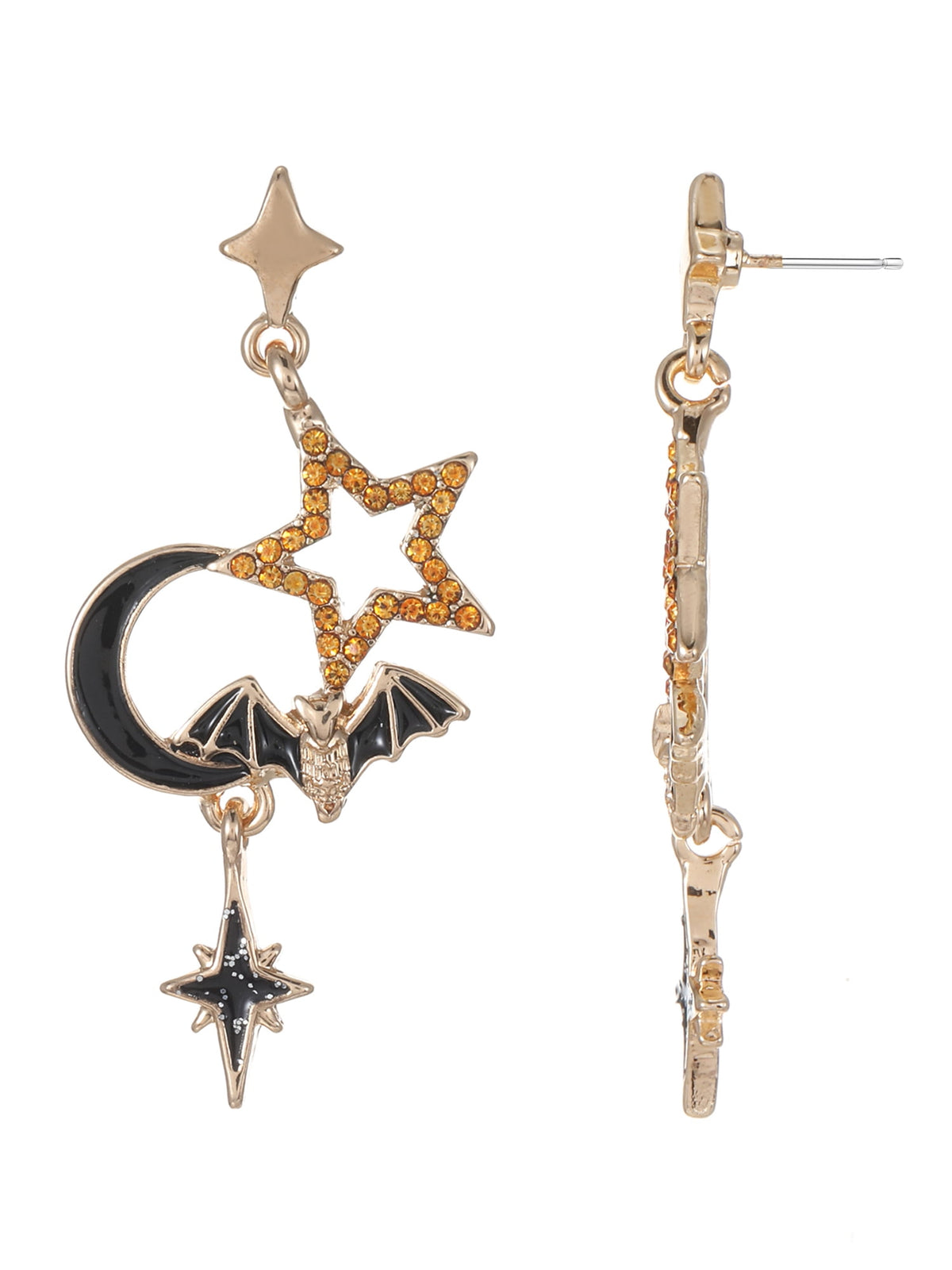 Way to Celebrate Light-up Jack-O-Lantern Halloween Earrings, 1 Pair