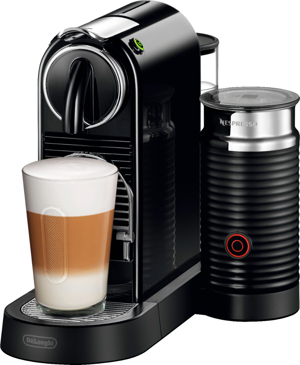 De'Longhi Nespresso CitiZ & Milk Espresso Machine With Aeroccino3 Milk Frother, 24 Ounces - Limousine Black