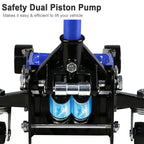 3 Ton Low Profile Hydraulic Floor Jack, 6000 lbs, 5.1-20 Lift Range