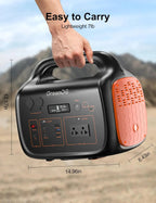 GreenOE Portable Power Station 1000W 1024Wh With 100W Solar Panel