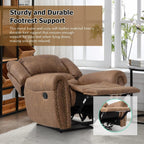 CANMOV Manual Recliner Chair, Nut Brown