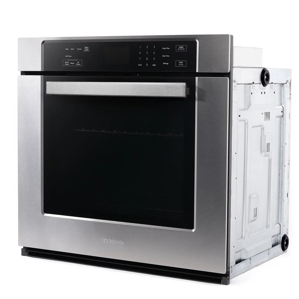 30 in. 5 cu. ft. Single Electric Wall Oven With True European Convection And Self Cleaning In Stainless Steel