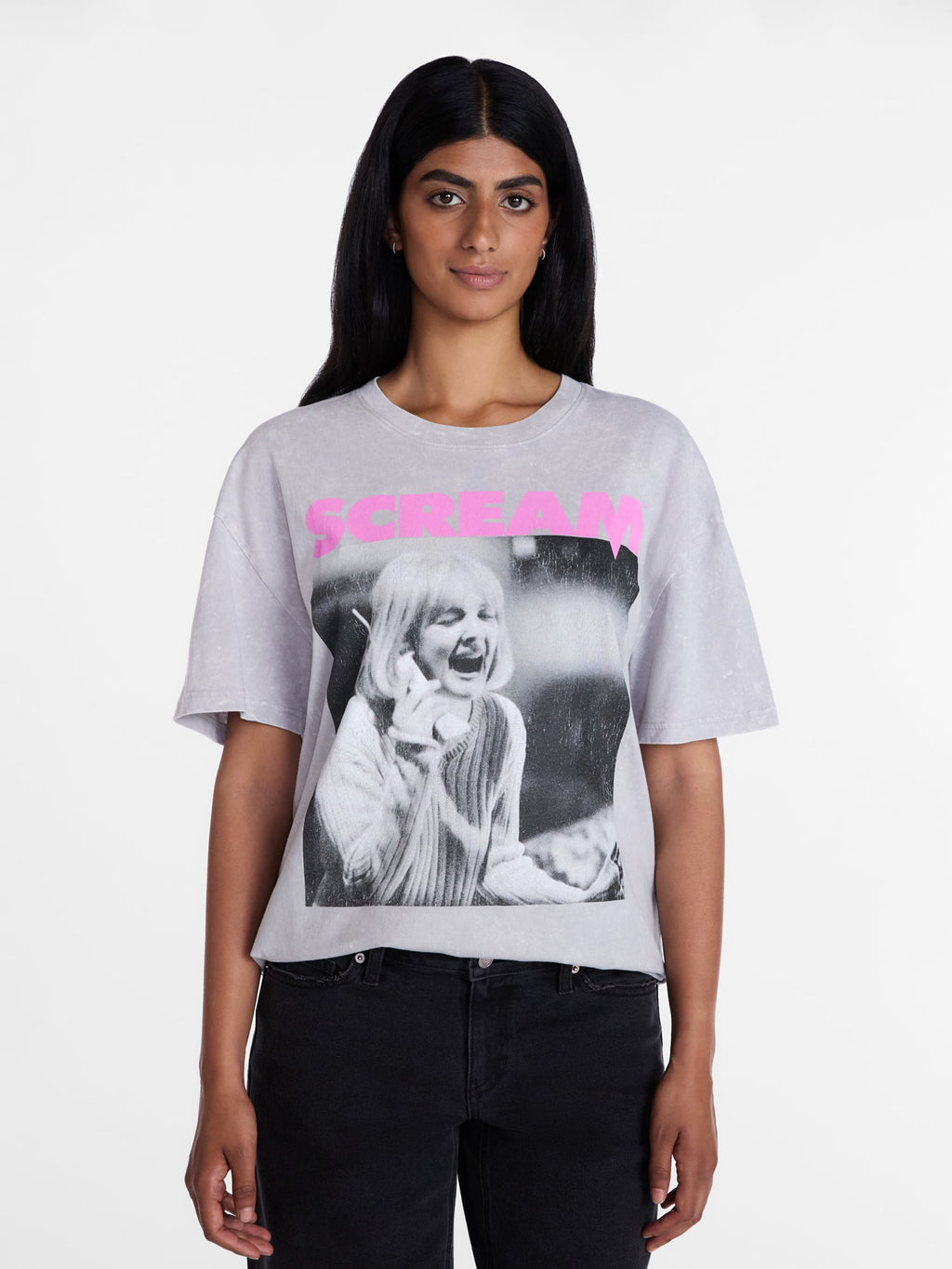 Scream Women's Halloween Graphic Tee with Short Sleeves, Sizes XXS-XXL