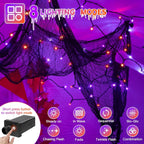66FT 200 LED Halloween Lights, Halloween Lights Outdoor with 8 Lighting Modes, Waterproof Halloween String Lights for Christmas Outdoor Party Yard Garden Decoration