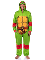 Teenage Mutant Ninja Turtles Mens' Adult Hooded Union Suit TMNT Character 1PC Costume Sleep Pajama Lounge