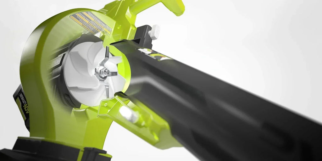 RYOBI 40V VAC ATTACK Leaf Vacuum/Mulcher Kit - (2) 40V 5.0 Ah Batteries