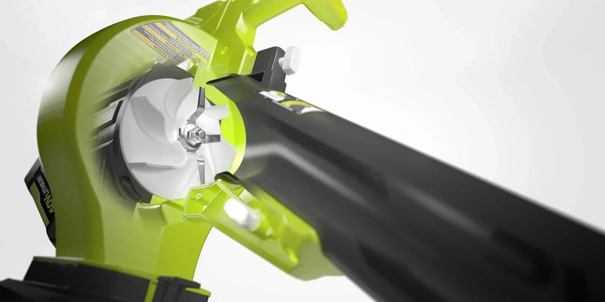 RYOBI 40V VAC ATTACK Leaf Vacuum/Mulcher Kit - (2) 40V 5.0 Ah Batteries