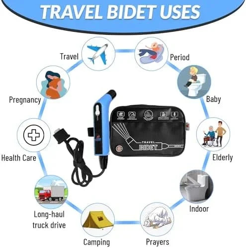 Orca Portable Electric Travel Bidet Bottle Handheld Personal Sprayer