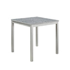 Modern 5-Piece Counter Height Dining Set With Square Table And 4 Upholstered Chairs