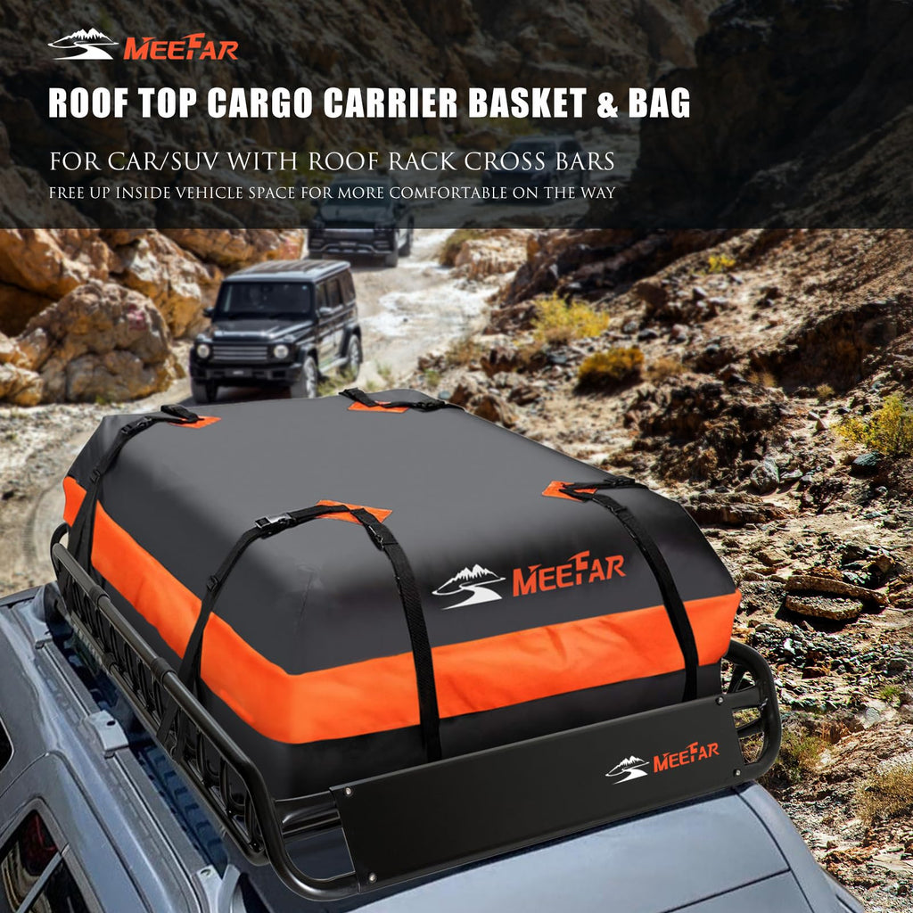 Universal Rooftop Roof Rack Carrier Basket, 51 in x 36 in x 5 in, 200 lb Capacity