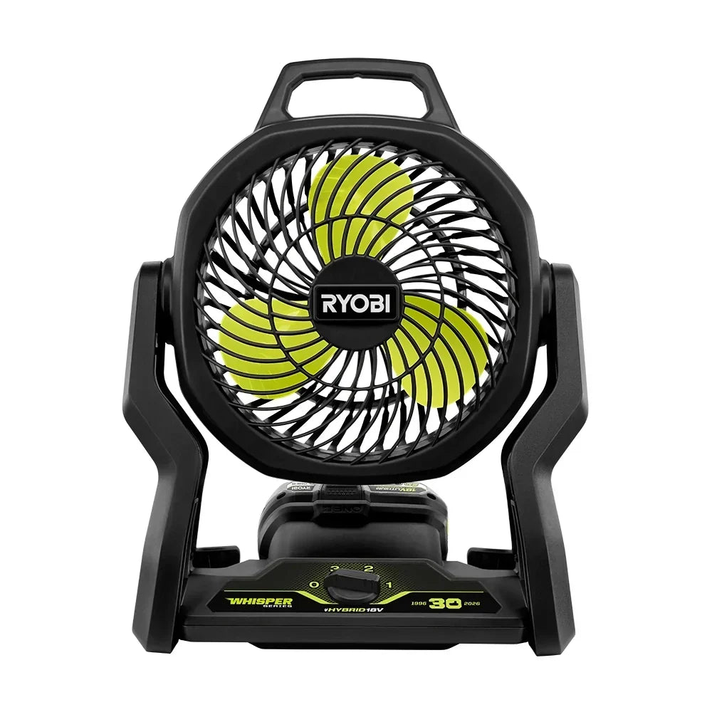 RYOBI Limited Edition 18V ONE+ Hybrid WHISPER SERIES 7-1/2 in. Fan Kit
