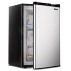 EUHOMY 3.0 Cubic Feet Single Door Compact Upright Freezer, Silver - MF-30-Y
