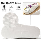 BERANMEY Halloween Slippers for Women Perfect Soft Plush Comfy Warm Slip-On Cute Womens Slippers Indoor Fluffy House Slippers for Women and Men Non-slip Fuzzy Flat Slides