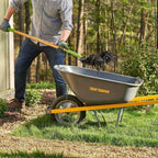 True Temper Residential Steel Wheelbarrow, 6 cu ft