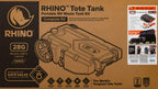 Camco Rhino Heavy Duty 28 Gallon Portable RV Waste Holding Tank With Hose And Accessories, Gray - 39004