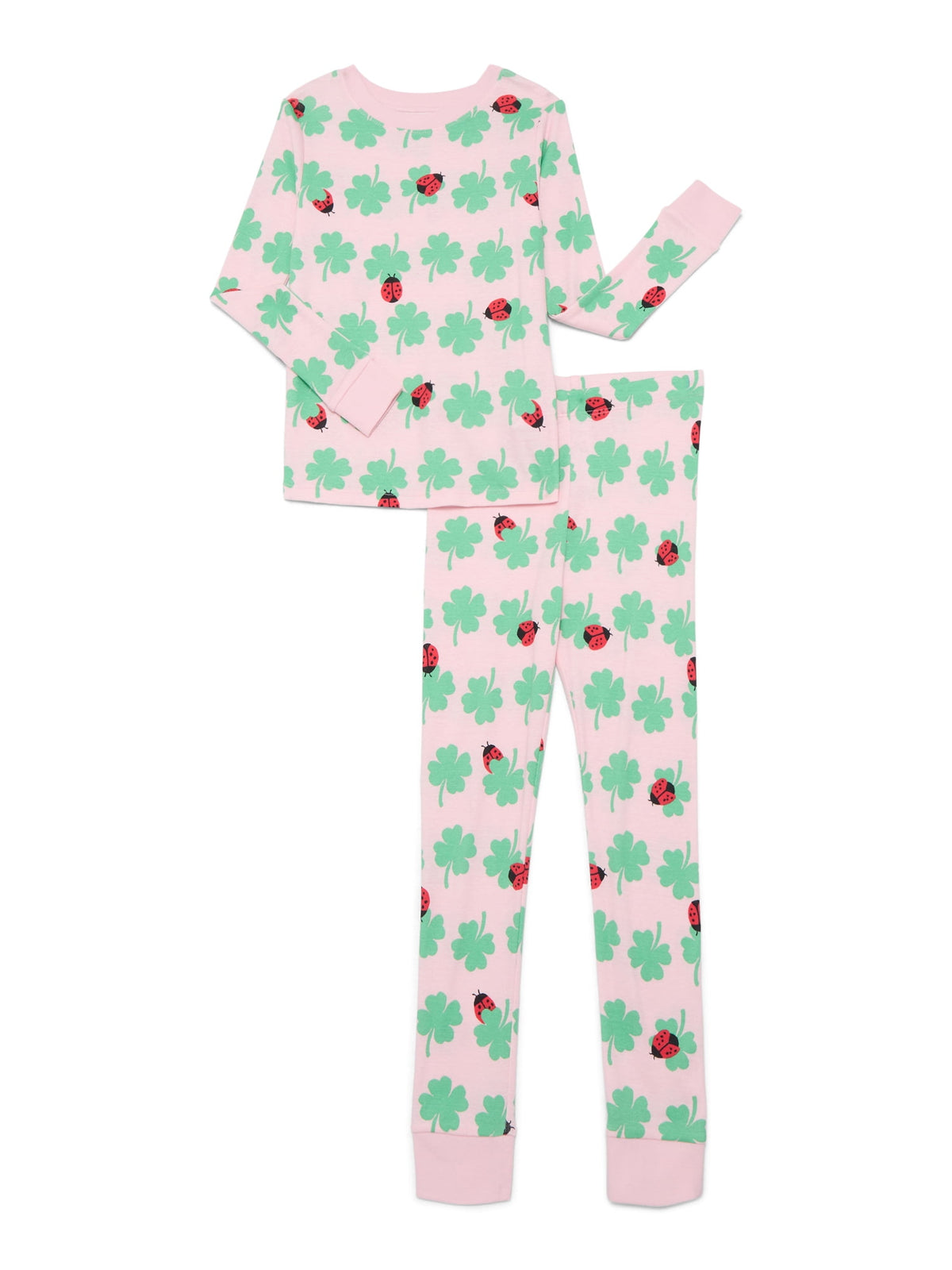 Halloween Girls' Tight Fit Long Sleeve Top and Pants Pajama Set from Way to Celebrate, 2-Piece, Sizes 4-10