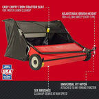 CRAFTSMAN 52 in Tow Lawn Sweeper, Black - CMXGZBF7124546