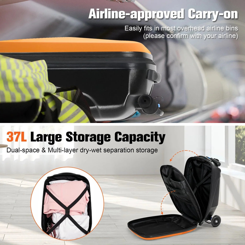 Advwin Scooter Luggage, 37 L, Pink