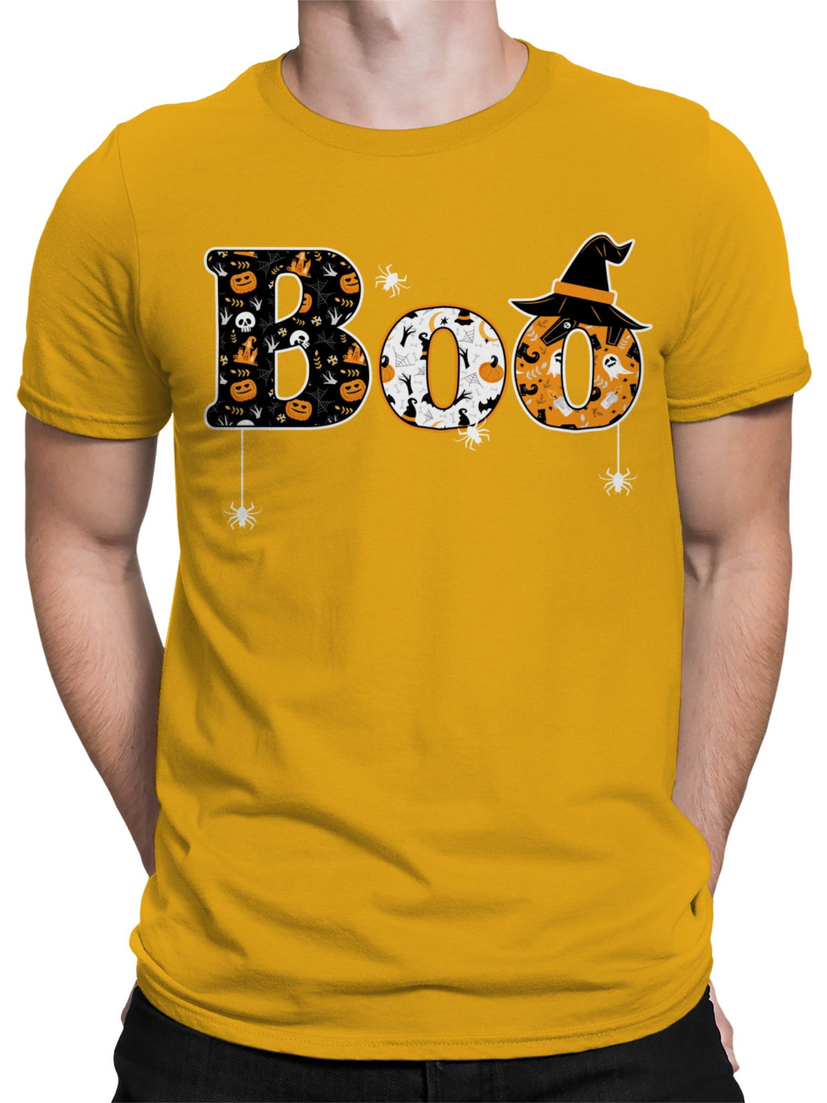 Boo In Halloween T-Shirt Men -Smartprints Designs, Male Large