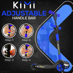 KIMI Kids 3-Wheel Electric Scooter, Adjustable, Ages 2-9, 5MPH, 10 Miles Range