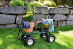 Gorilla Carts Steel Garden Cart, 3 Cu Ft, 400 Lb Capacity, Pneumatic Tires