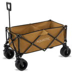 AQUASTIC Folding Transport Cart, 127 Litres, Olive - CARO