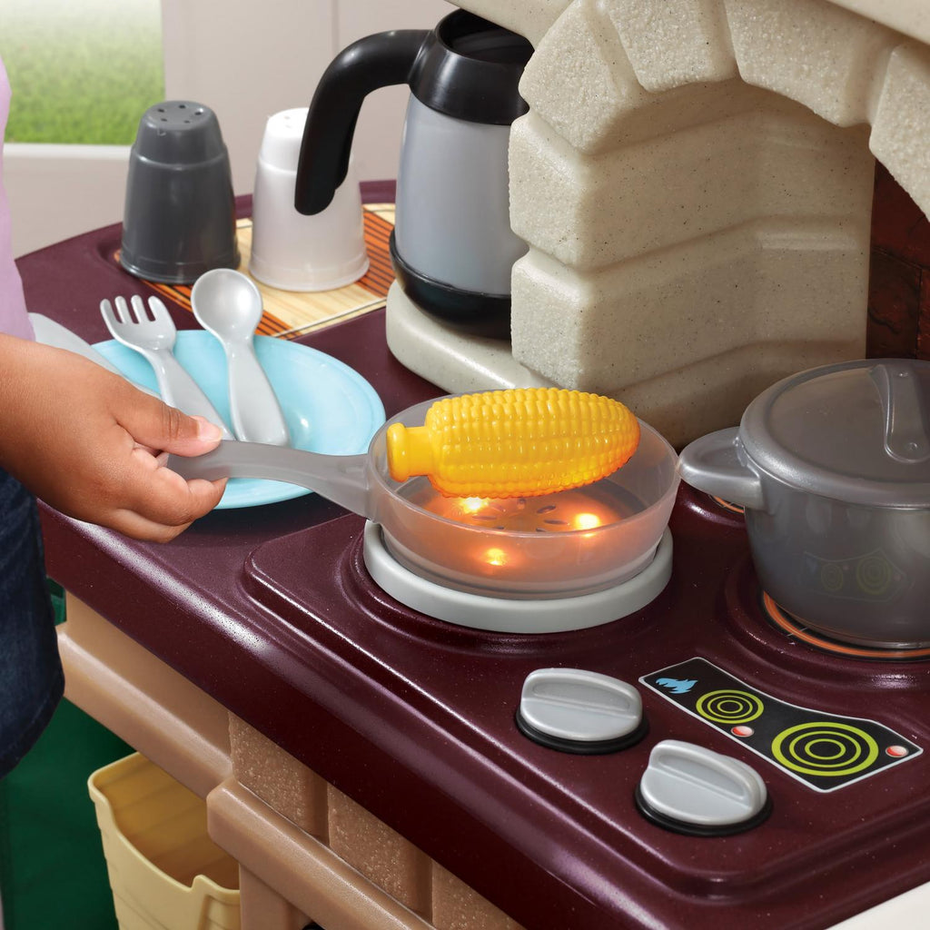 Step2 Heart Of The Home Toddler Play Kitchen Set, Multicolor, 45.13in W x 48in H x 12in D - 821800