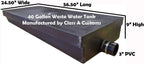 Class A Customs RV Black Water Holding Tank, 40 Gallon, 56.50 x 24.50 x 9 - WT-4000