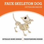 Faux Skeleton Dog Decoration, 9", Halloween by Way To Celebrate