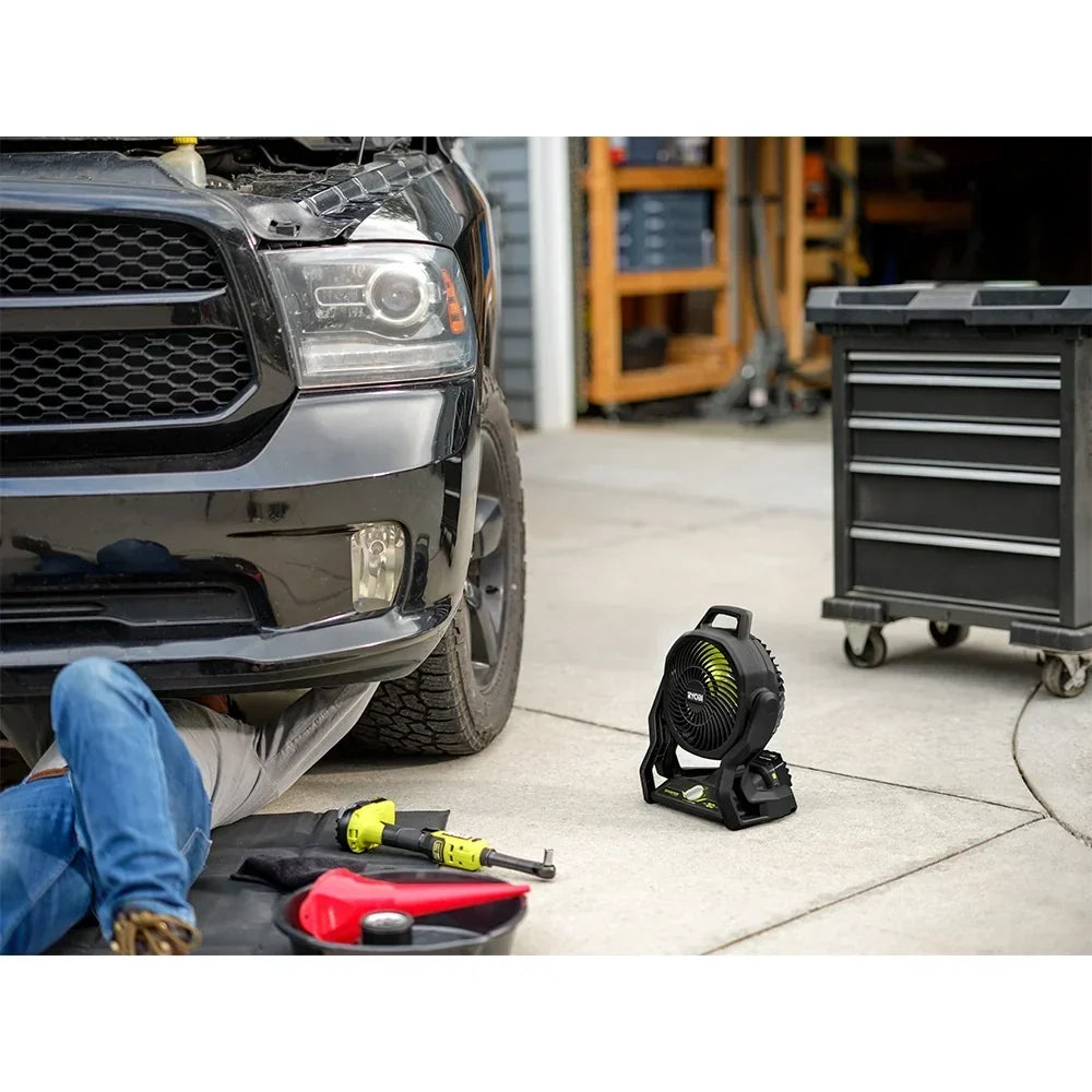 RYOBI Limited Edition 18V ONE+ Hybrid WHISPER SERIES 7-1/2 in. Fan Kit