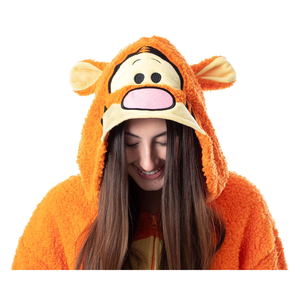 Disney Winnie The Pooh Adult Tigger Costume Plush Kigurumi Union Suit Pajama Outfit
