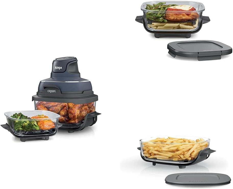Ninja Air Fryer Cooking System, 4 Gallon, 6 Glass Containers - Crispi PowerPod