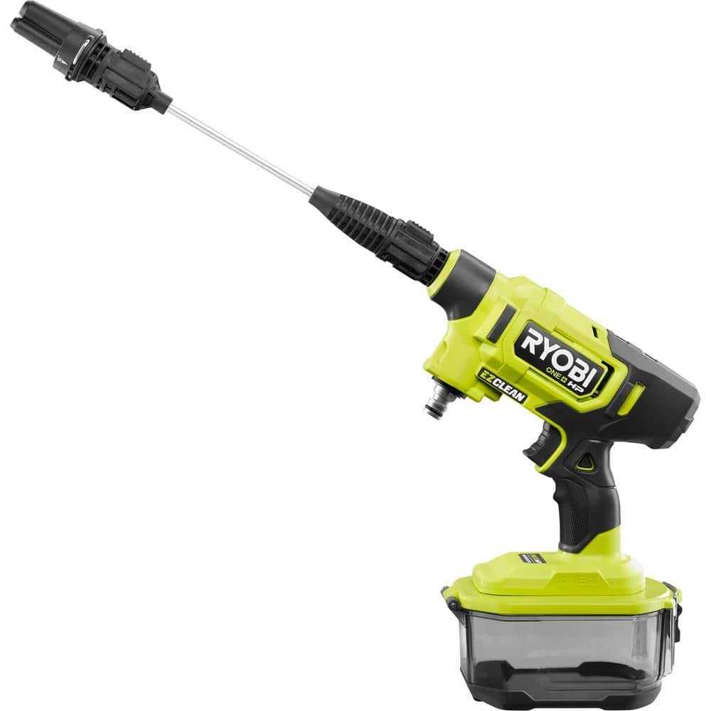 Ryobi ONE+ HP 18V Brushless EZClean 600 PSI 0.7 GPM Cordless Cold Water Power Cleaner With 4.0 Ah Battery And Charger