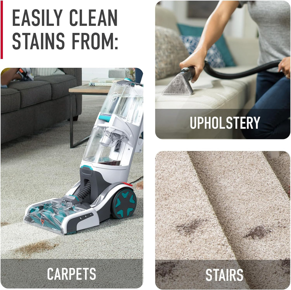Hoover SmartWash+ Automatic Carpet Cleaner And Upholstery Cleaner
