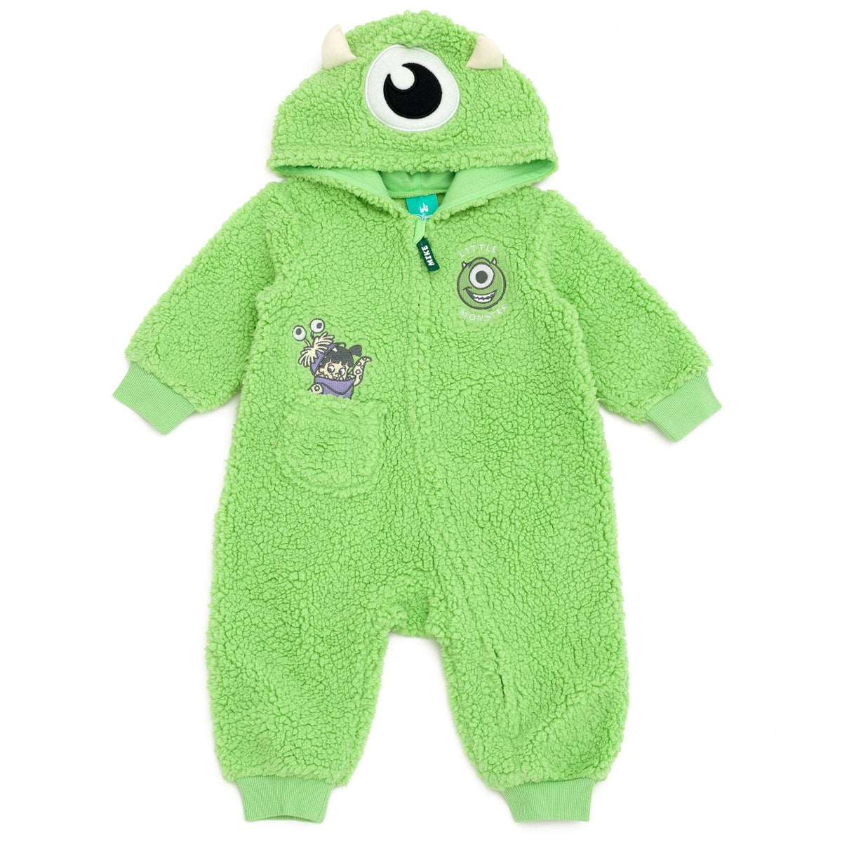 Disney Winnie the Pooh Baby Boy or Girl Cosplay Fleece Hooded Jumpsuit Yellow
