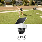 eufy Security SoloCam S340 Outdoor Wireless 3k Security Camera With Dual Lens - White