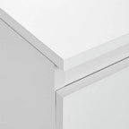AYFDEGT 2PCS 3-Drawer White Bedside Tables - 18in L x 14in W
