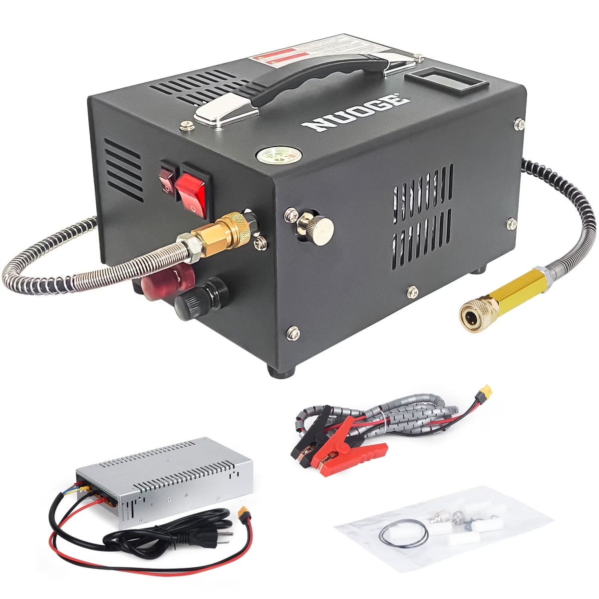 NUOGE PCP Air Compressor 4500 PSI 12V DC Or 110V AC With Converter