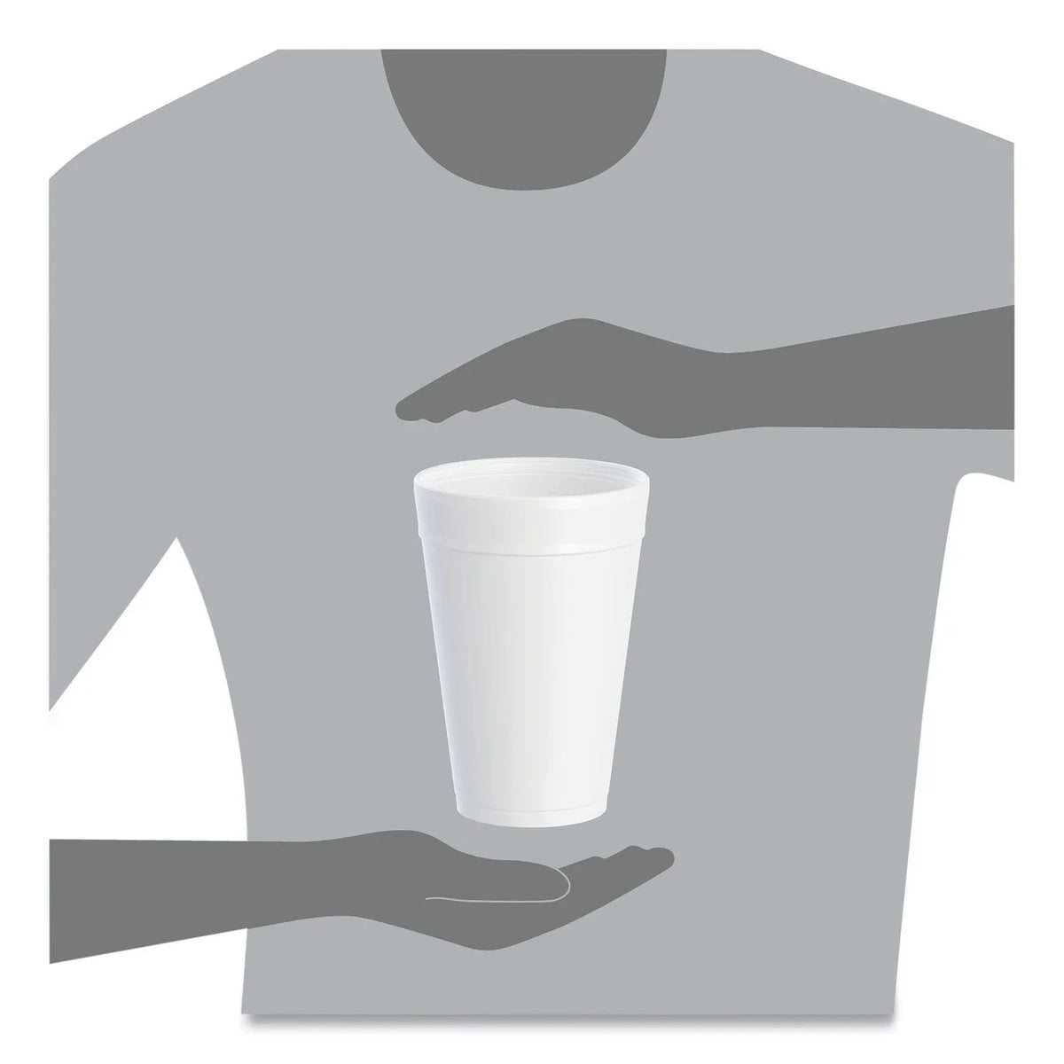 Dart Foam Drink Cups, 32 oz, White, 25/Bag, 20 Bags/Carton - DCC32TJ32